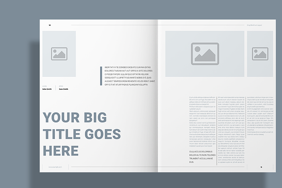 Gray Brochure in Brochure Templates - product preview 6