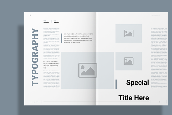 Gray Brochure in Brochure Templates - product preview 8