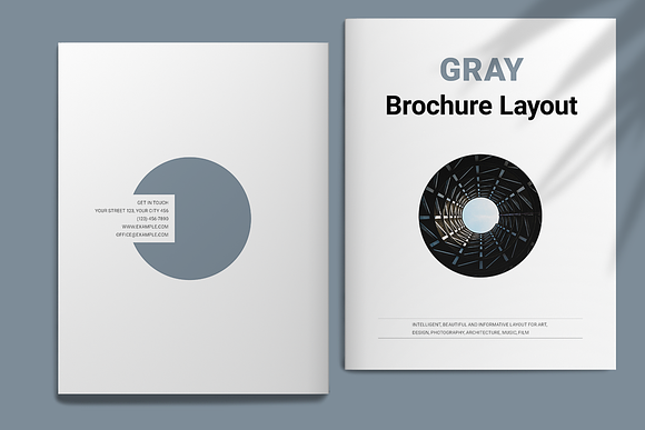 Gray Brochure in Brochure Templates - product preview 12