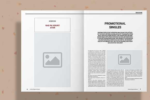 Red Magazine in Magazine Templates - product preview 4