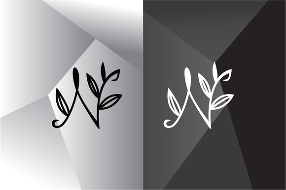 Thin Flora N Letter Logo Template in Logo Templates - product preview 2
