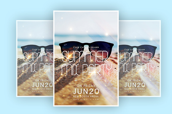 Summer Mix Party in Flyer Templates - product preview 1