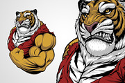 Ferocious Tiger strong bodybuilder
