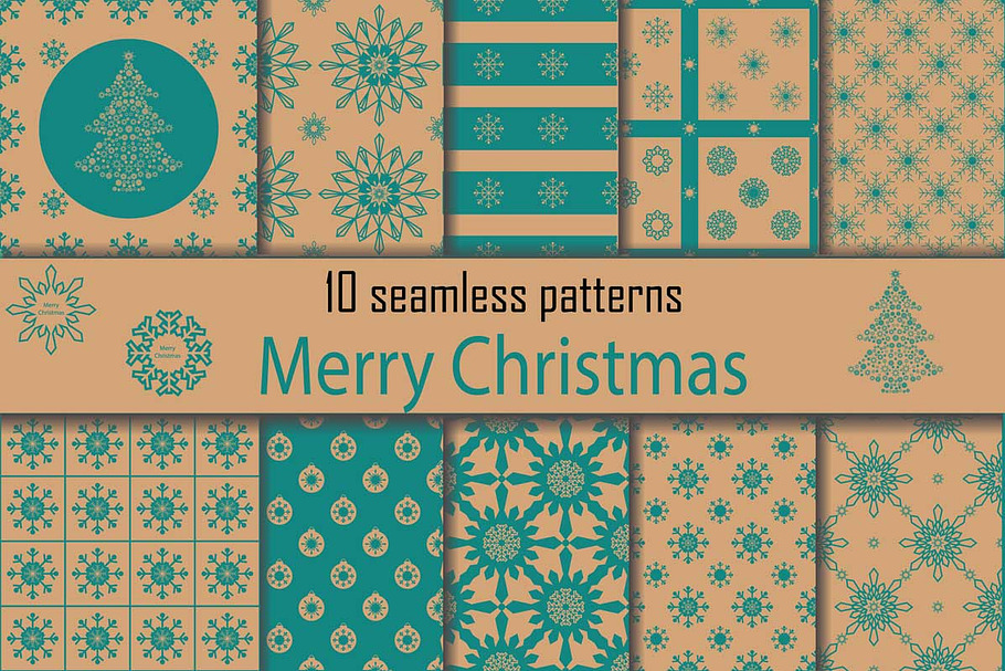 Christmas 20 seamless patterns