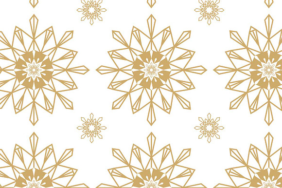 Christmas 10 gold seamless patterns in Patterns - product preview 2