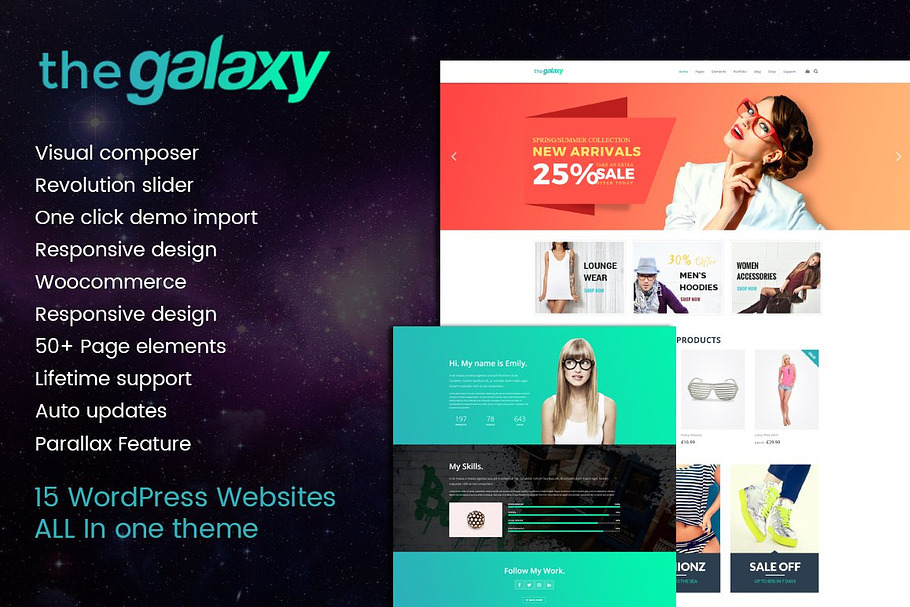 The galaxy - Design Driven WP Theme in WordPress Portfolio Themes - product preview 8