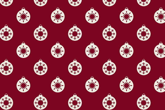 Christmas 10 red seamless patterns in Patterns - product preview 1