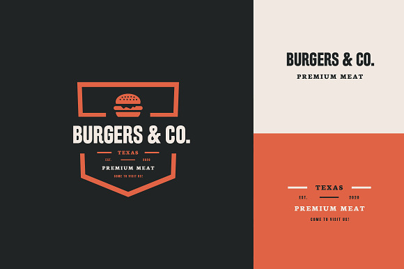Branding Kit Burgers & Restaurant V1 in Logo Templates - product preview 1