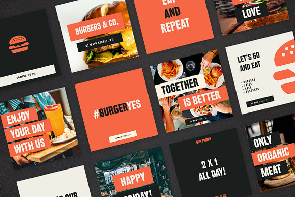 Branding Kit Burgers & Restaurant V1 in Logo Templates - product preview 7