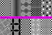 Black & White Op Art Patterns