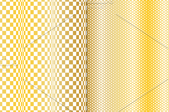 Seamless Gold Op Art Patterns in Patterns - product preview 4