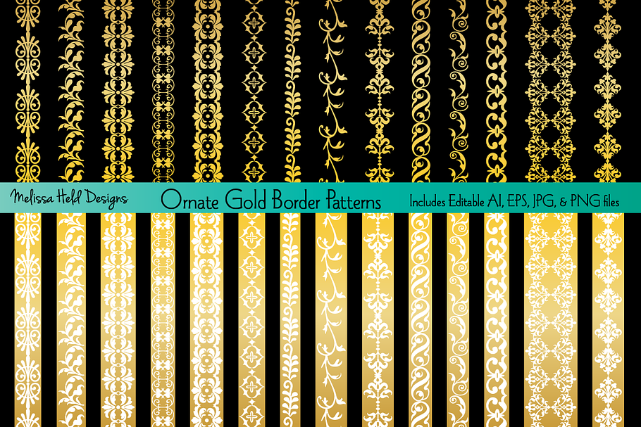 Ornate Gold Border Patterns