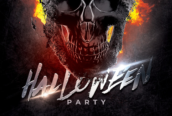 Halloween Flyer Template in Invitation Templates - product preview 1