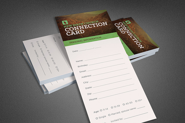 Growing Church Connection Card