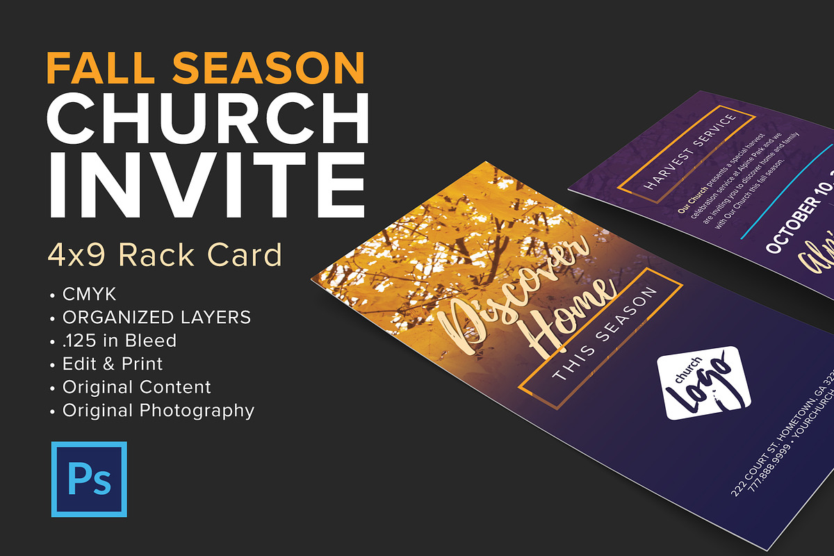 Fall Discover Home Church Invite in Invitation Templates - product preview 8
