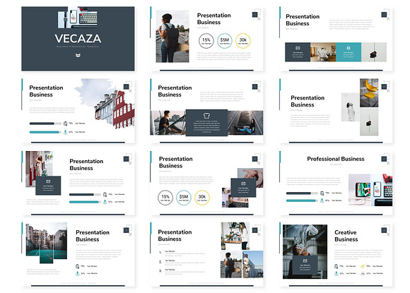 Vecaza - Powerpoint Template in PowerPoint Templates - product preview 1