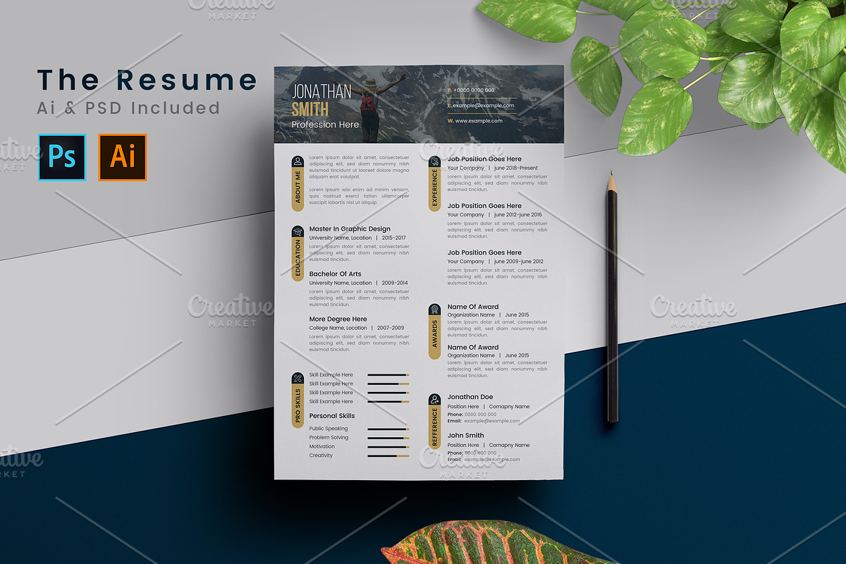 Minimal Clean Resume in Resume Templates - product preview 8
