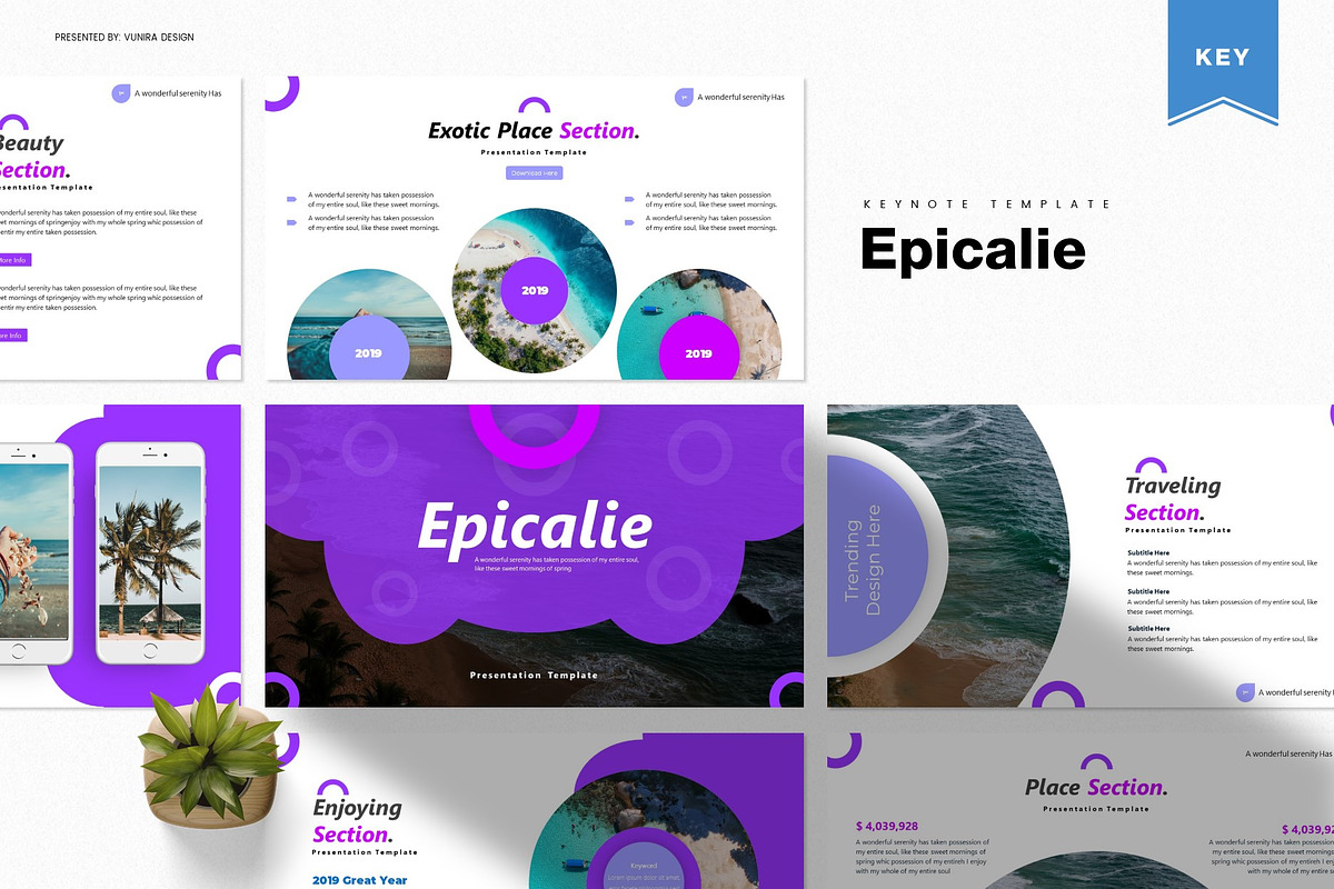 Epicalie - Keynote Template in Keynote Templates - product preview 8