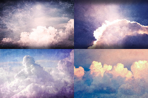 Grunge Clouds Backgrounds in Graphics - product preview 1