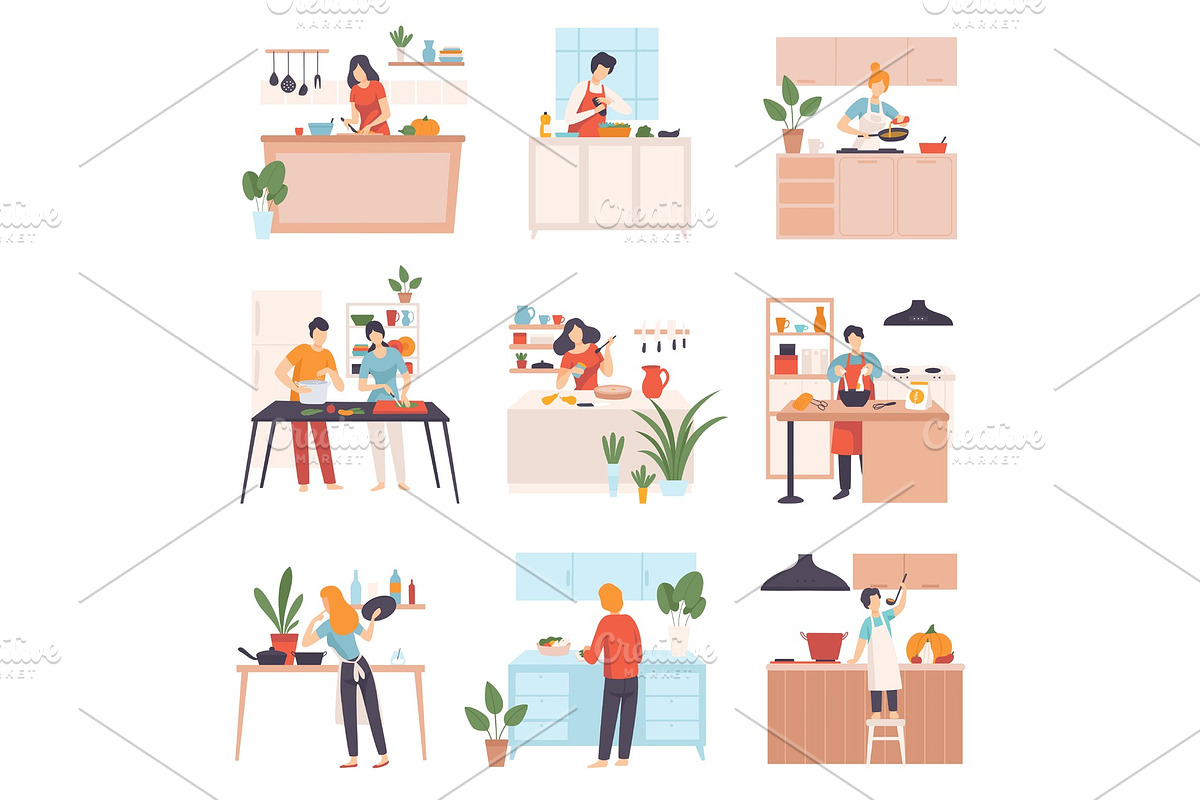 Set of images of people in the in Illustrations - product preview 8