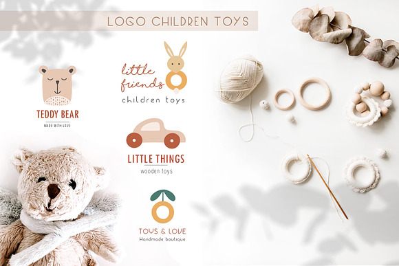 Bohemian kids logos in Invitation Templates - product preview 6