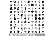 100 design guidance icons set