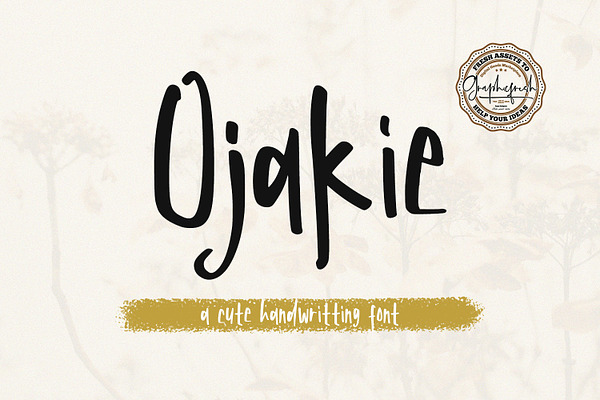 Ojakie - Cute Display Font