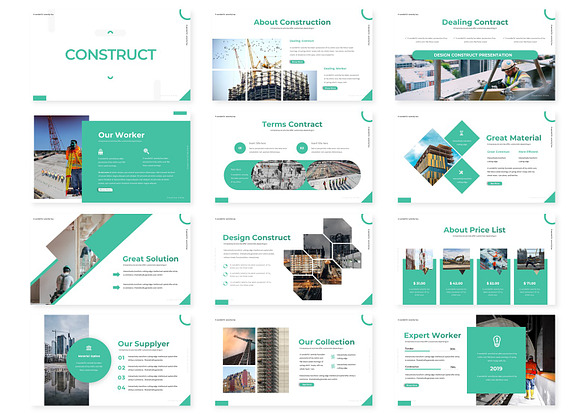 Construct - Powerpoint Template in PowerPoint Templates - product preview 1