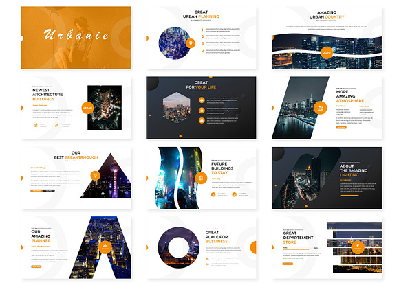 Urbanie - Powerpoint Template in PowerPoint Templates - product preview 1