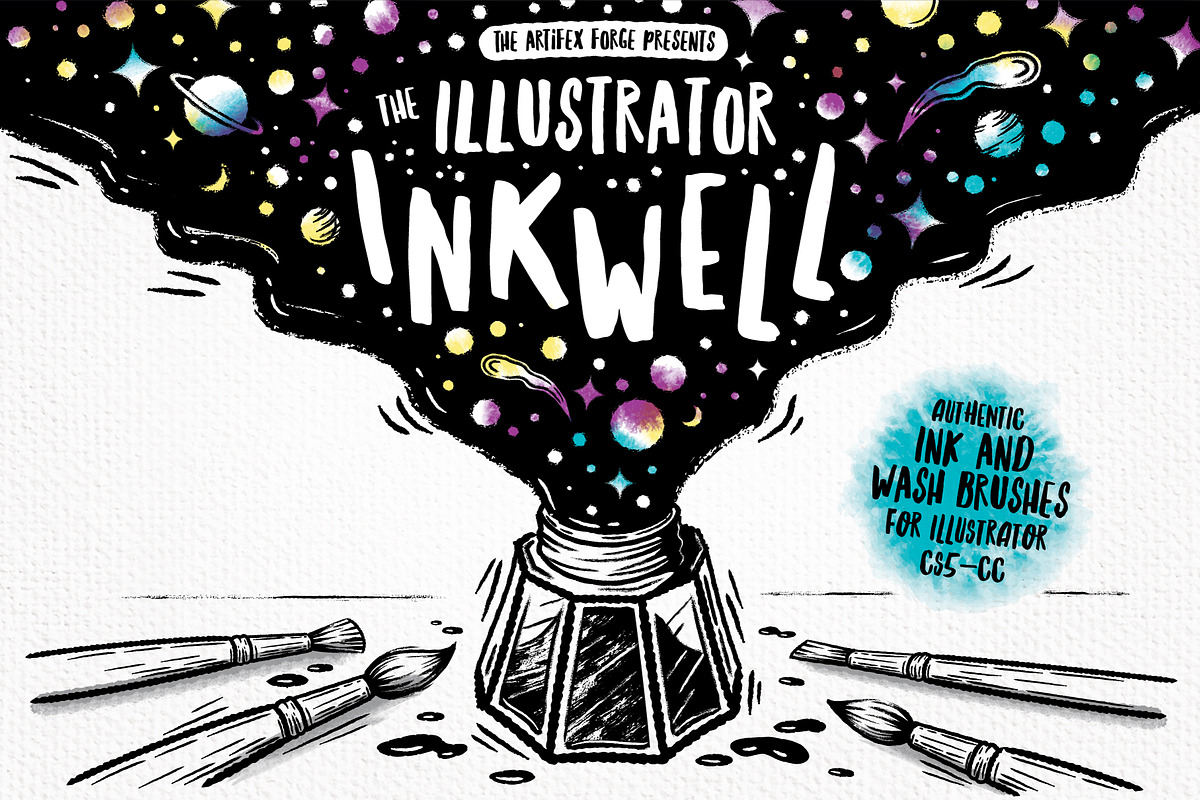 The Illustrator Ink Well | Brushes in Add-Ons - product preview 8