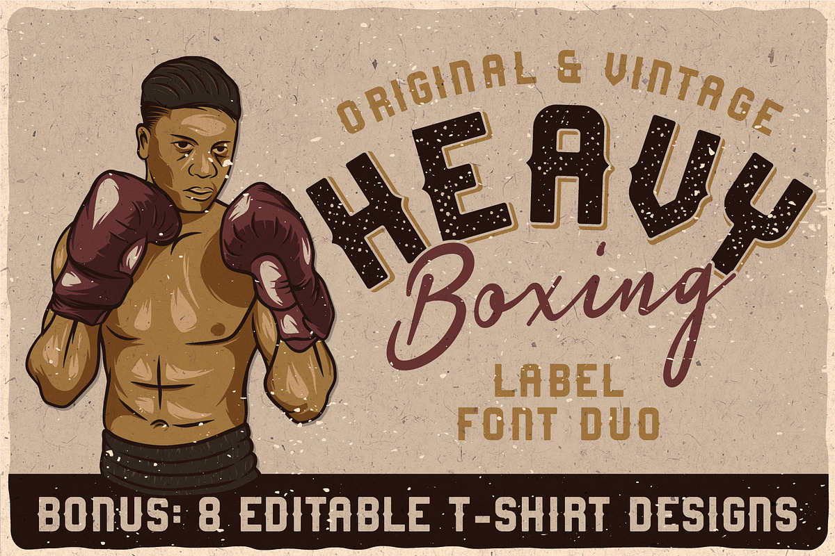 Heavy Boxing. Font Duo in Blackletter Fonts - product preview 8