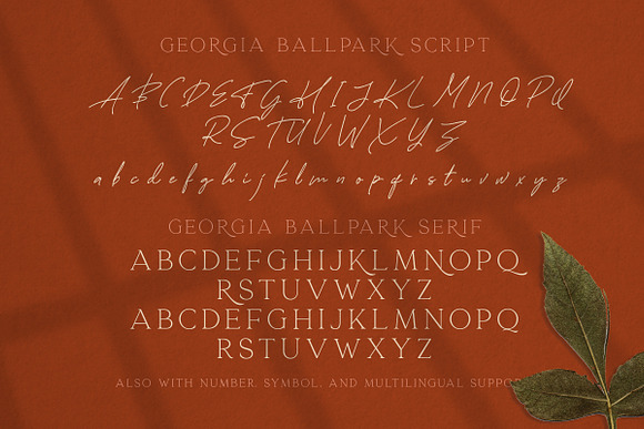 Georgia Ballpark - FONT DUO in Serif Fonts - product preview 8