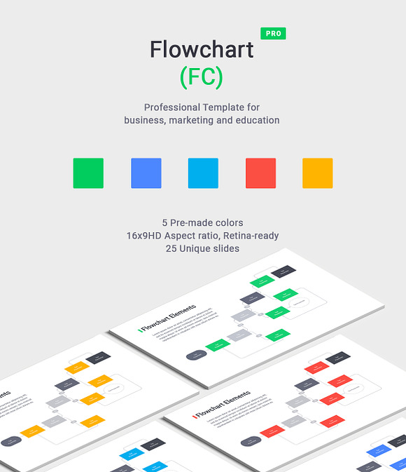 Flowchart PowerPoint Templates in PowerPoint Templates - product preview 1