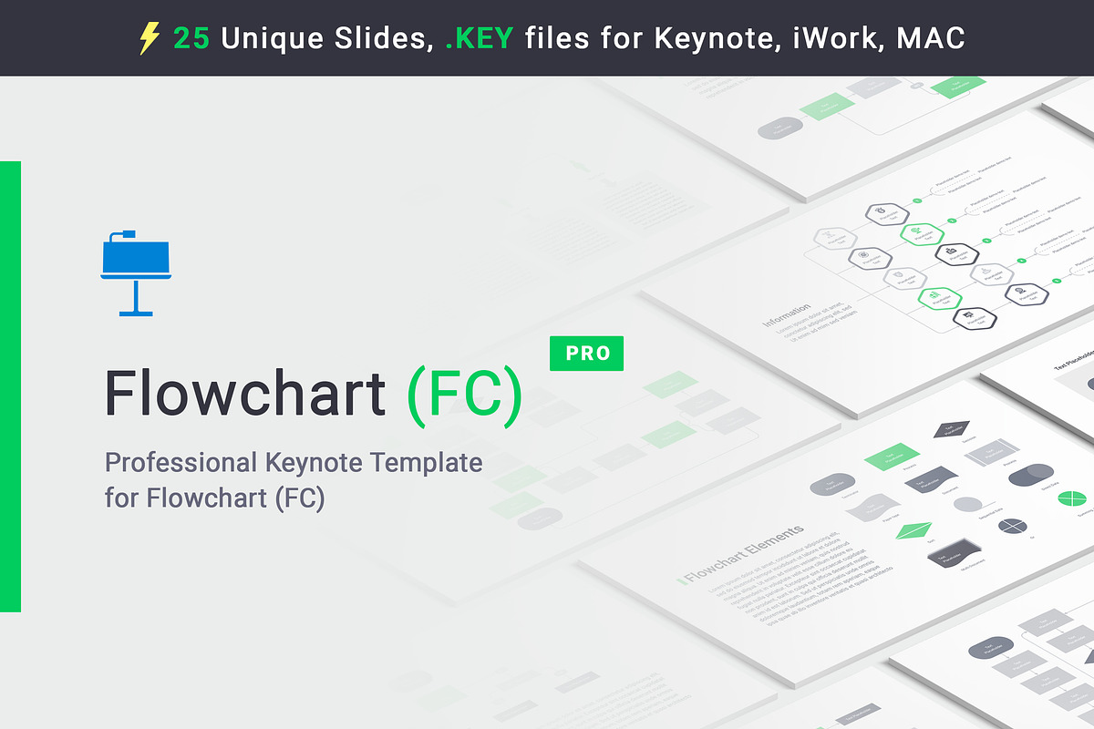 Flowchart Keynote Templates in Keynote Templates - product preview 8