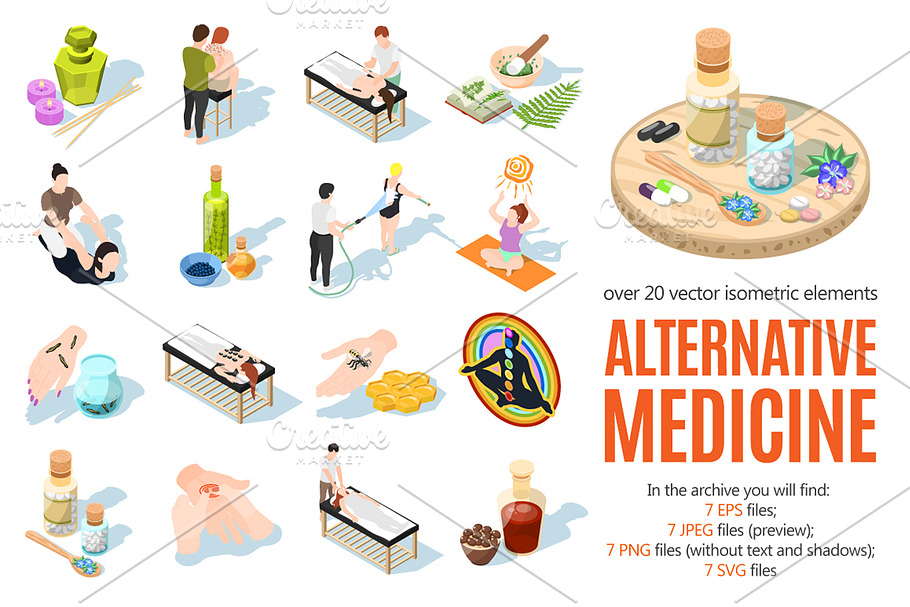 Alternative Medicine Isometric Set