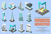 Futuristic Architecture Isometric