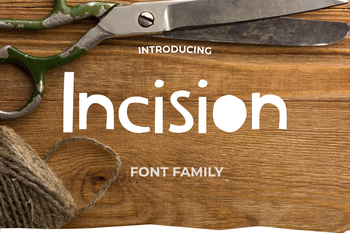 Incision Cutout Typeface in Display Fonts - product preview 8