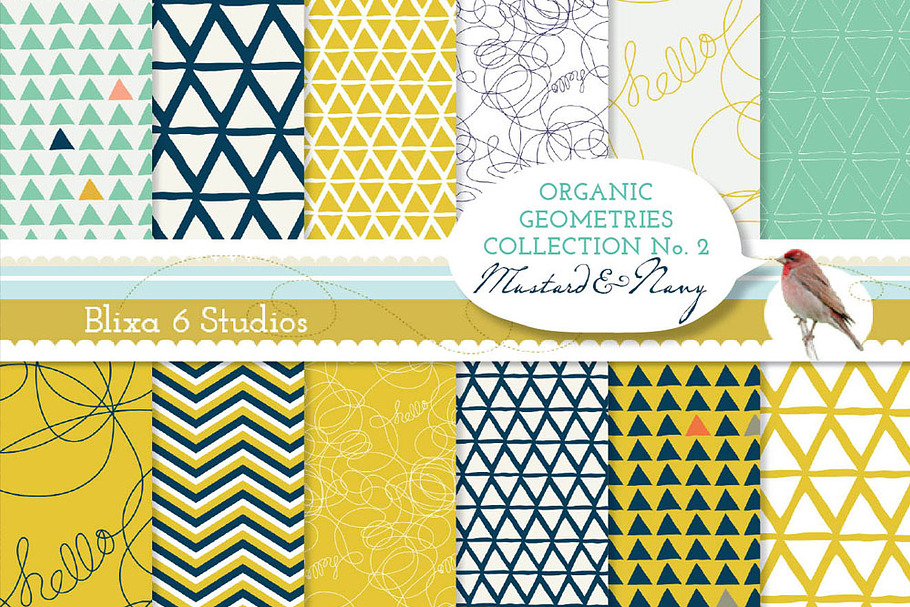 Organic Geometry Digital Papers No.2 in Patterns - product preview 8
