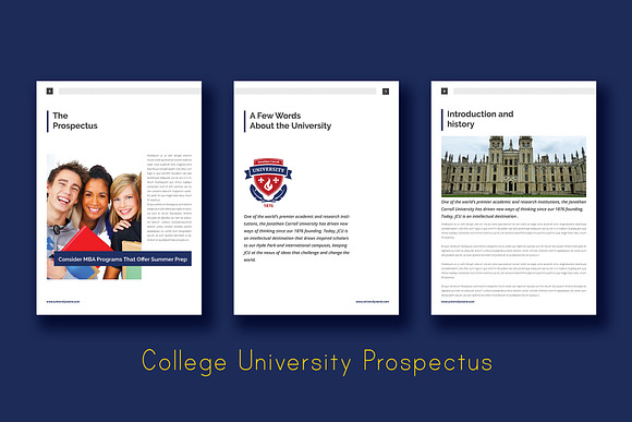 College University Prospectus in Brochure Templates - product preview 3