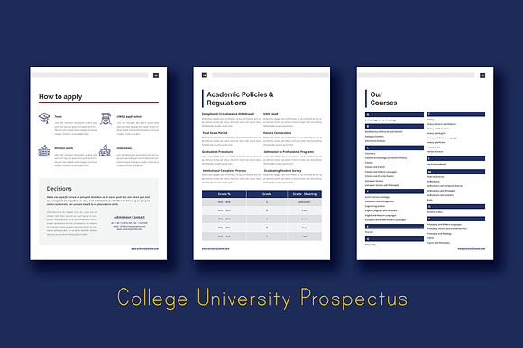 College University Prospectus in Brochure Templates - product preview 6