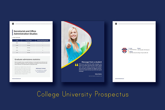 College University Prospectus in Brochure Templates - product preview 7