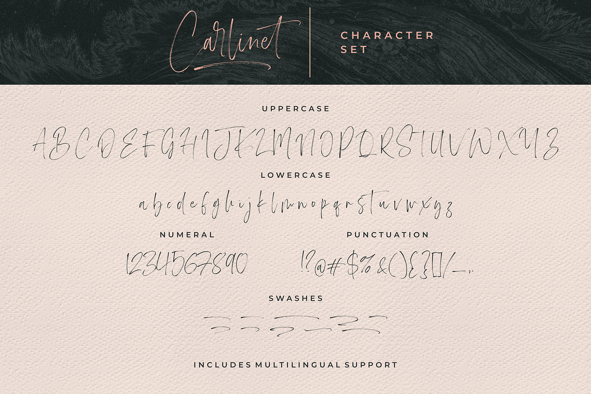 Carlinet Handwritten Font in Script Fonts - product preview 10