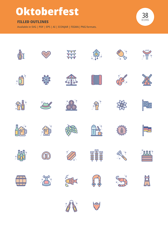 Oktoberfest Icons in Icons - product preview 3