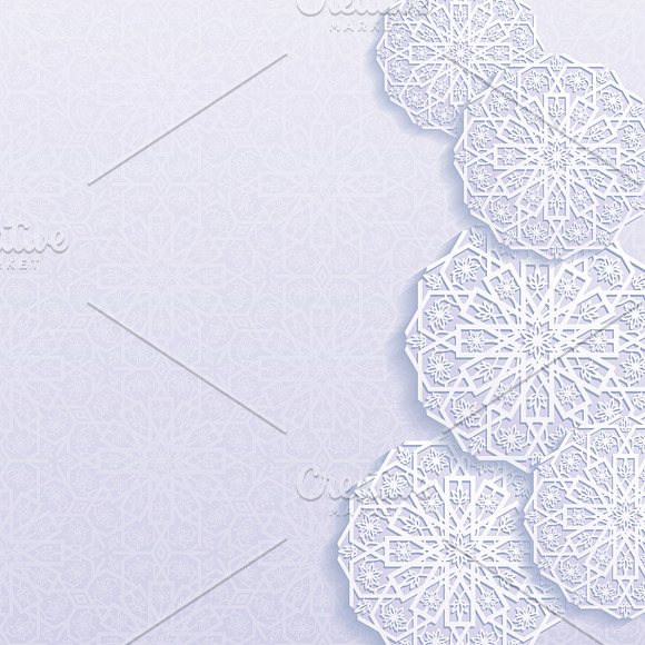 Traditional Floral Backgrounds Set in Illustrations - product preview 1