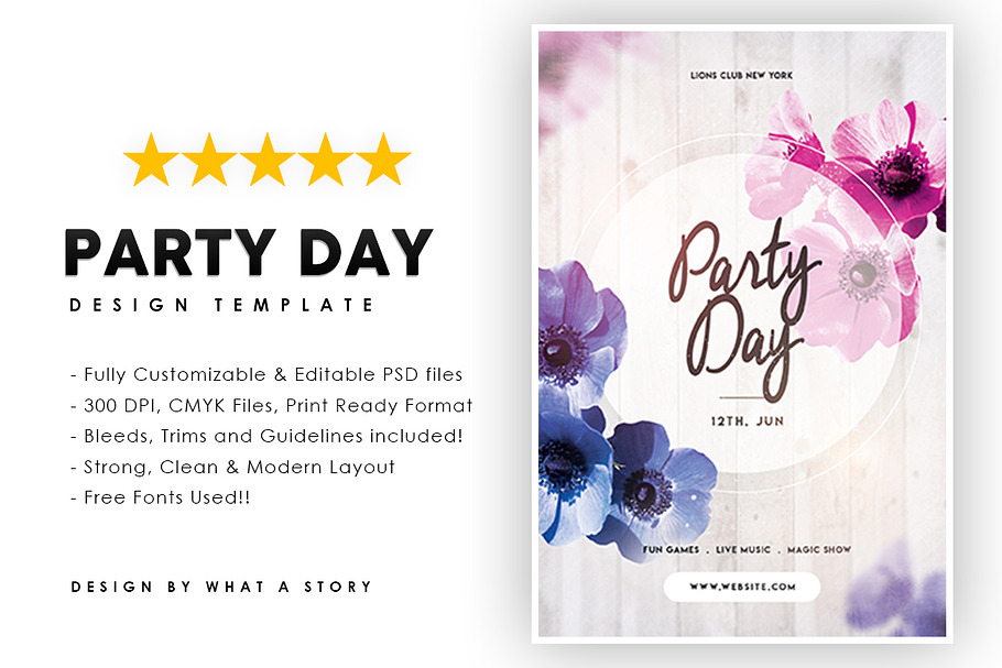 PARTY DAY in Invitation Templates - product preview 8