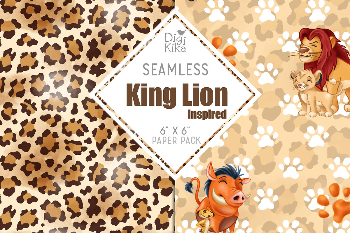 Lion King Seamless Patterns in Patterns - product preview 1
