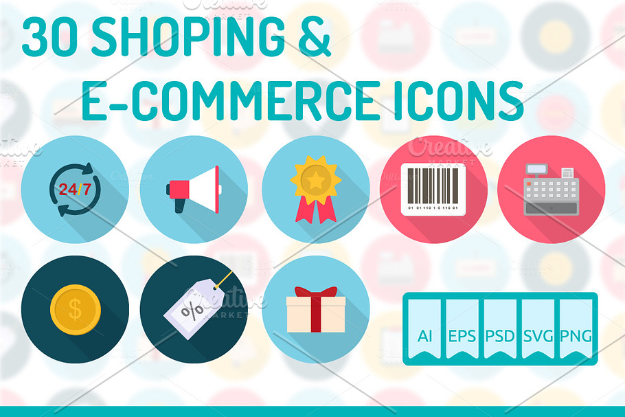 30 Shoping & E-Commerce Icons