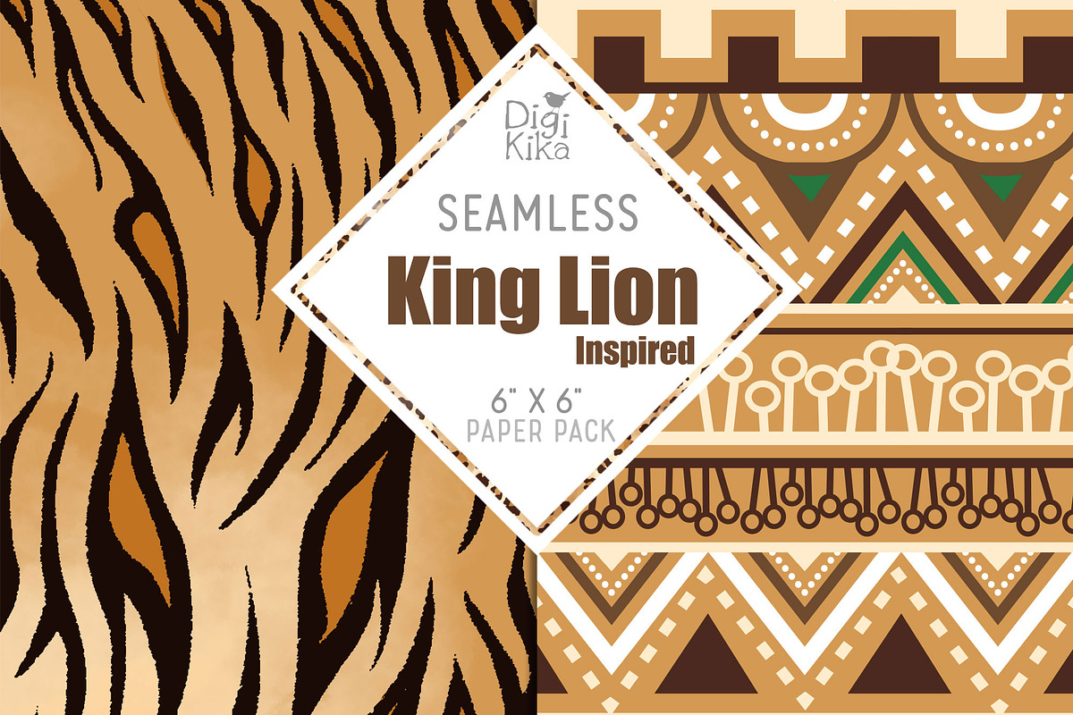 Lion King Seamless Patterns in Patterns - product preview 6