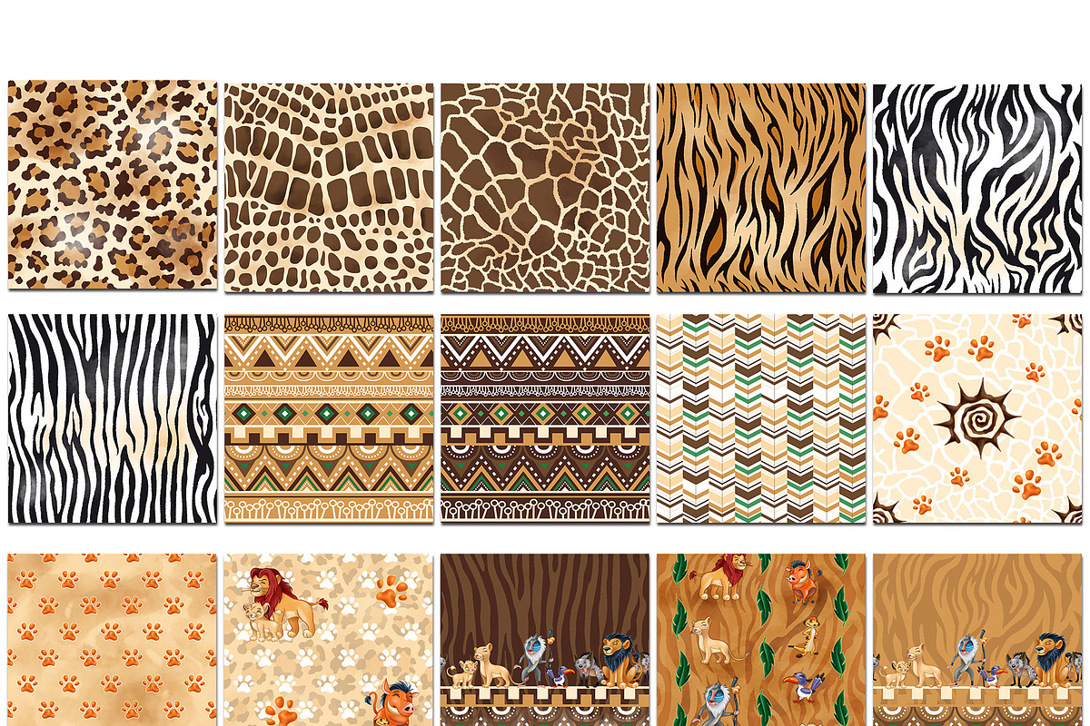 Lion King Seamless Patterns in Patterns - product preview 7
