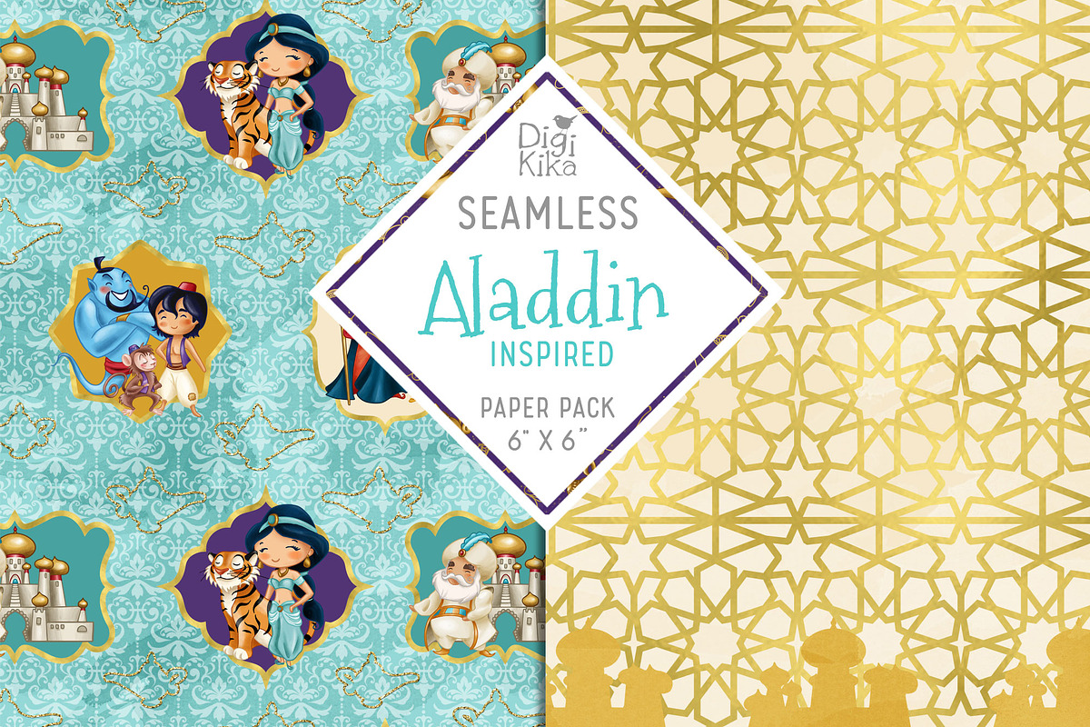 Aladdin Inspired Seamless Papers in Patterns - product preview 5